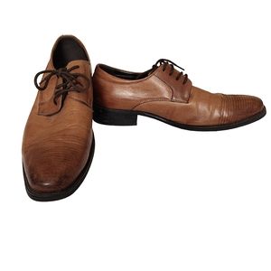 Kenneth Cole leather men's shoes in brown color size 9 1/2 M